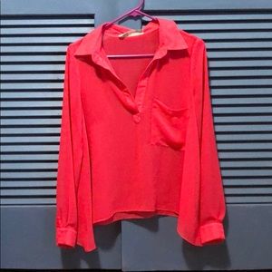 Free People sheer blouse